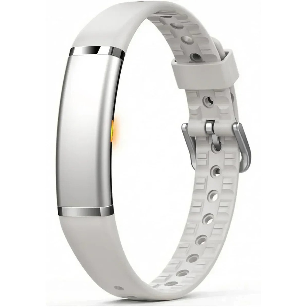 FITVII Screenless Activity Tracker Heart Rate & Sleep Monitor Silver Android iOS